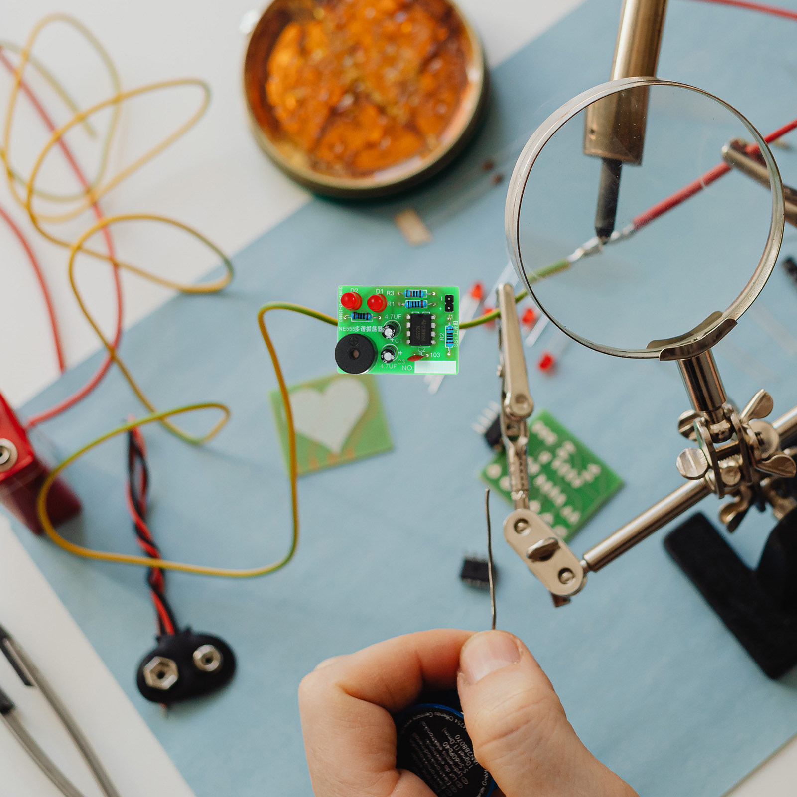 Diy Electronics Projects For Beginners - 5Set Soldering Training Kit Welding Practice