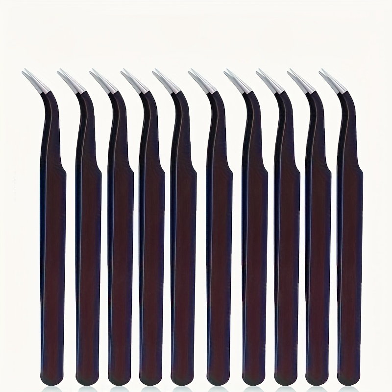Useful Diy Electronics - 5/10pcs Stainless Steel Curved Tip Eyelash