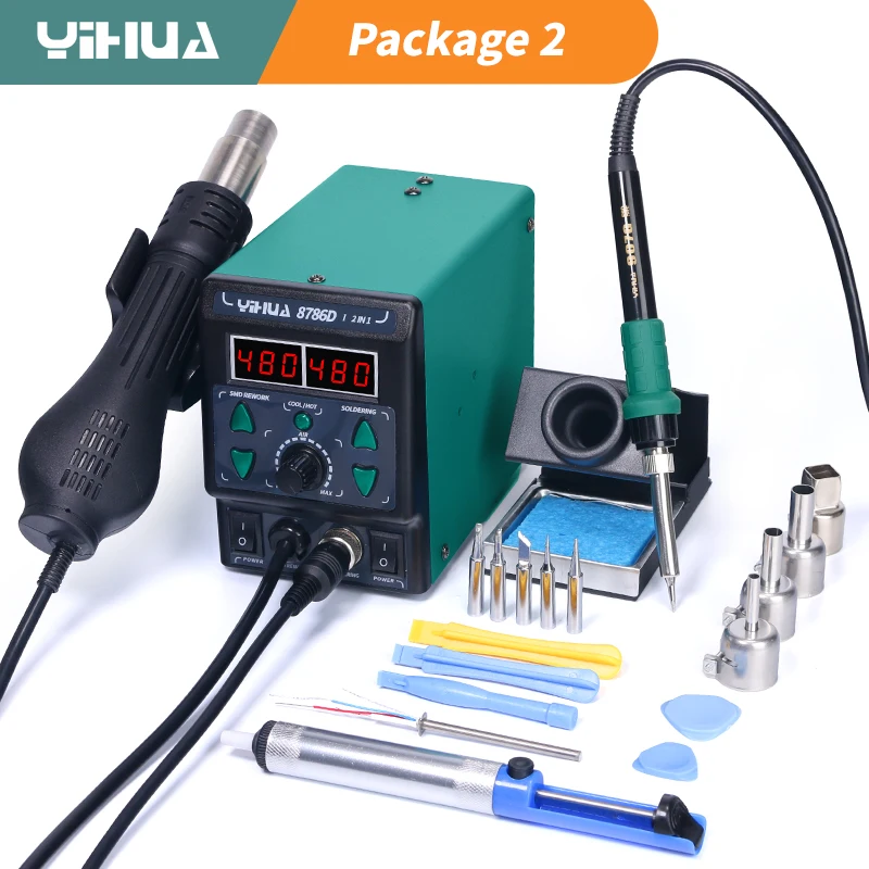Useful Diy Electronics - YIHUA 8786D Soldering Iron Hot Air