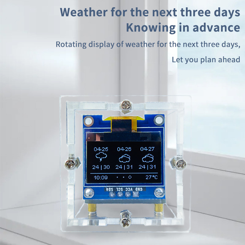 ESP8266 Mini Weather Clock Kit - Diy Electronics Project Kit 评论和价格