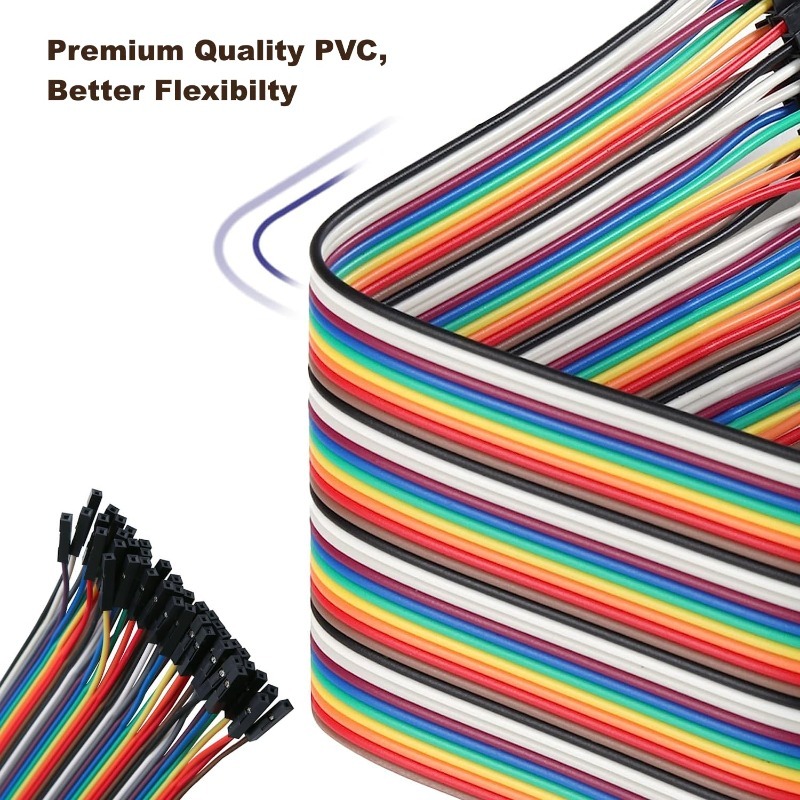 40Pin Dupont Cable Ribbon Jump - Diy Electronics Breadboard 评论和价格