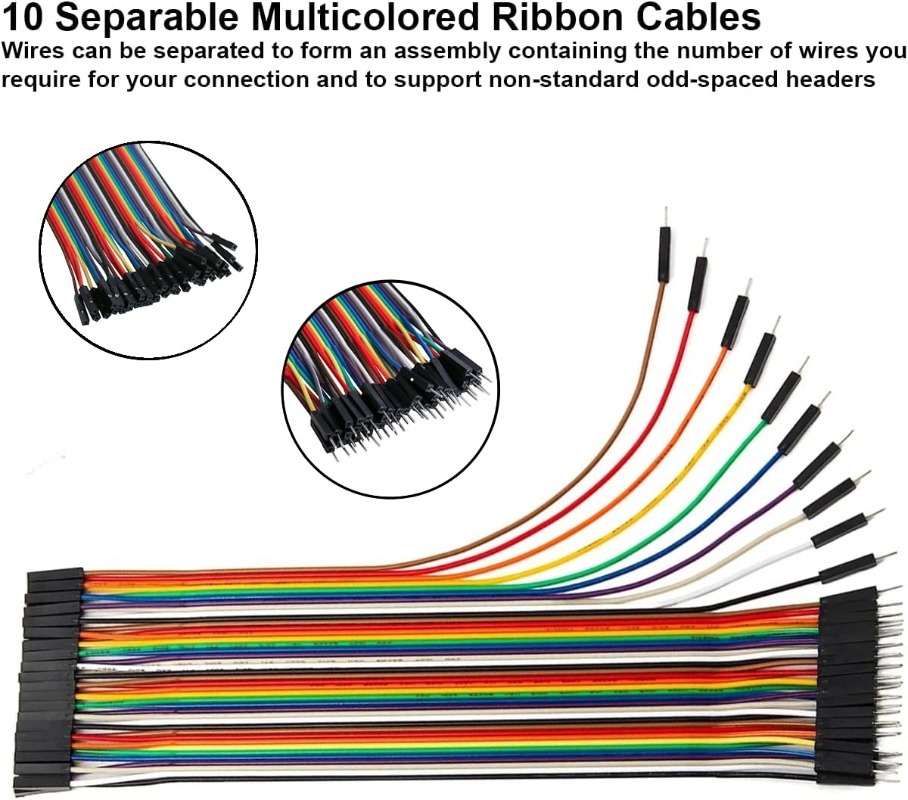 40Pin Dupont Cable Ribbon Jump - Diy Electronics Breadboard 评论和价格