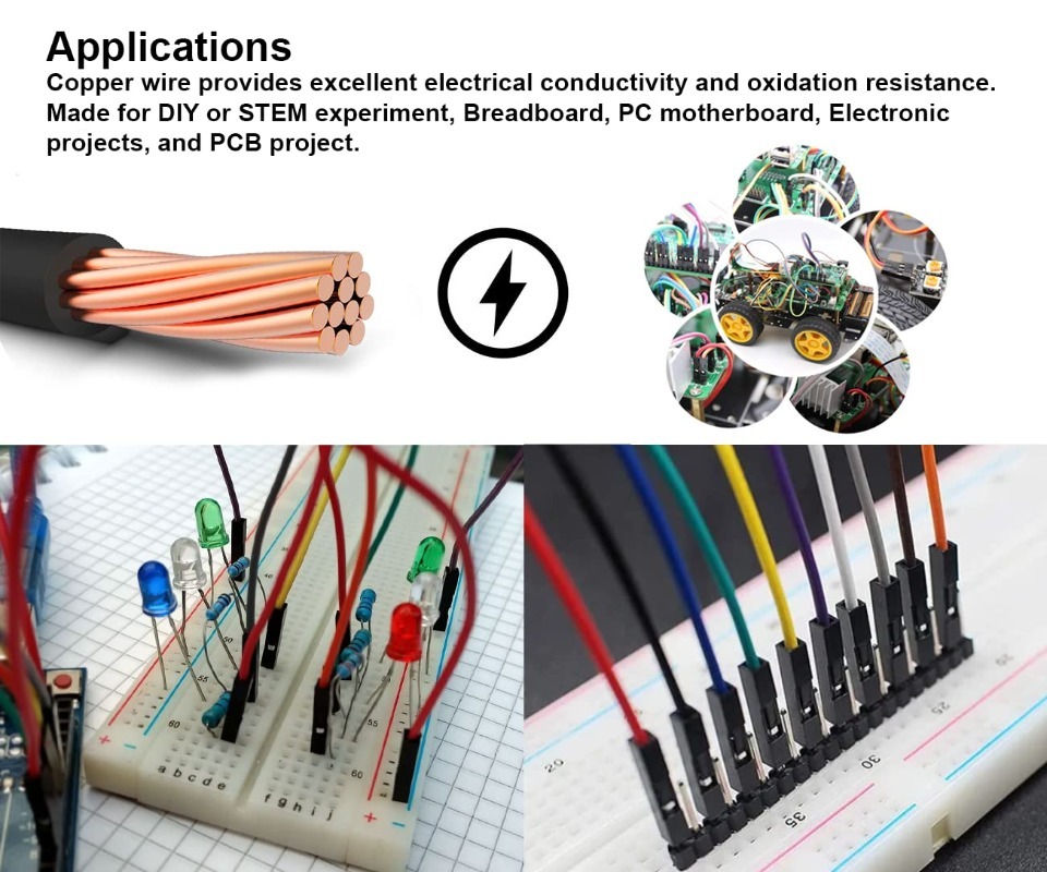 40Pin Dupont Cable Ribbon Jump - Diy Electronics Breadboard 评论和价格