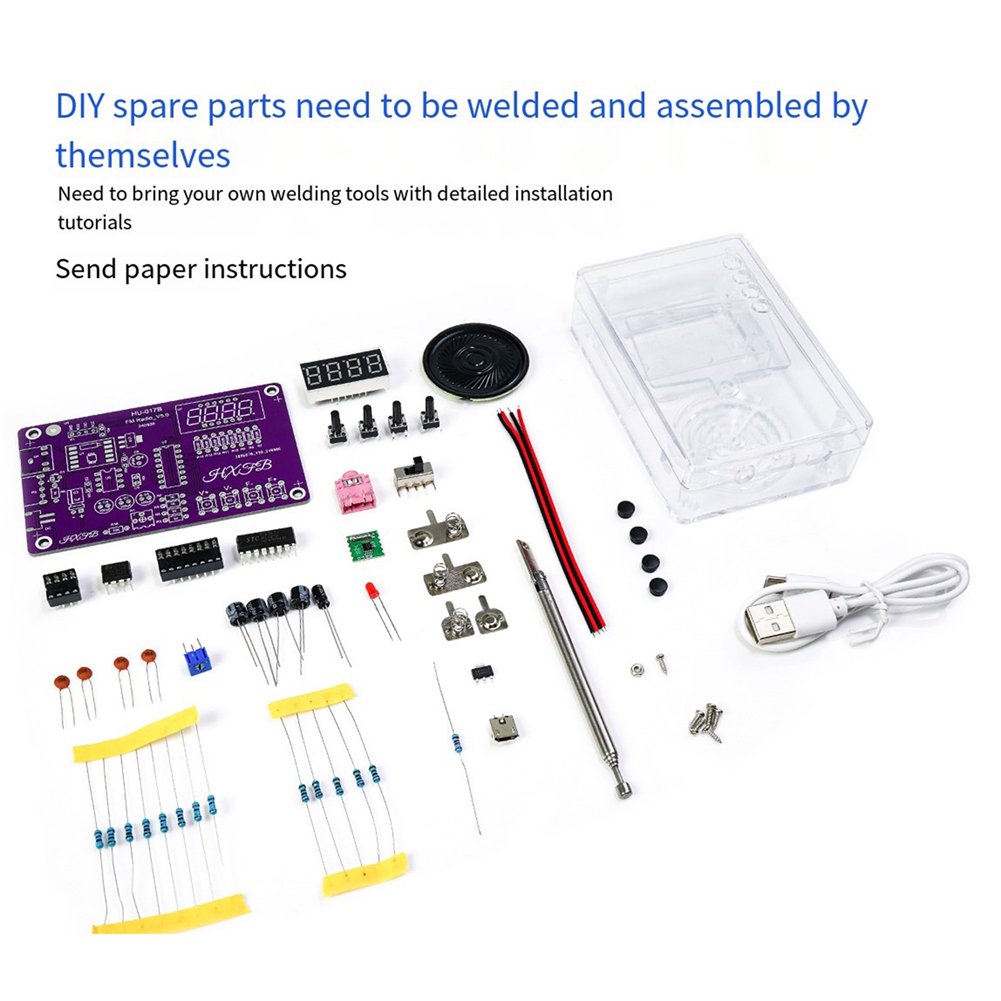 A72Z New HU-017B DIY FM Radio  - Diy Electronics Project Kit 评论和价格