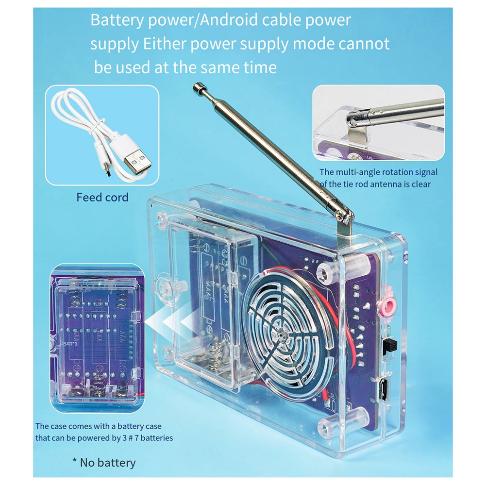 A72Z New HU-017B DIY FM Radio  - Diy Electronics Project Kit 评论和价格