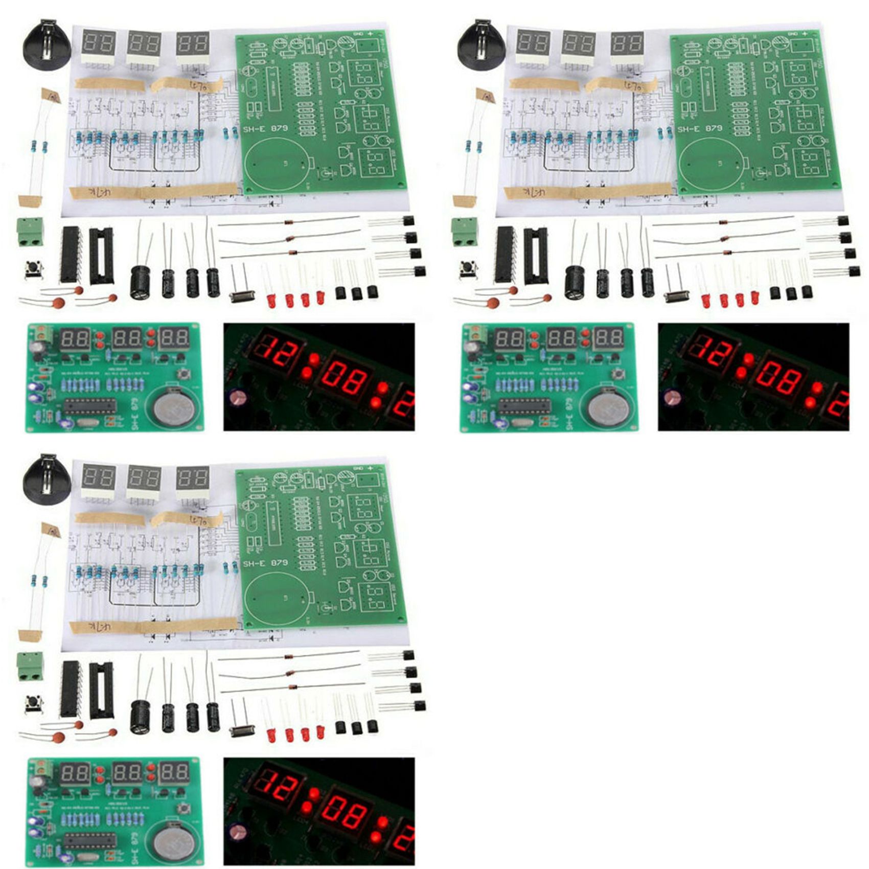 T31C-3 Set AT89C2051 6 Digital - Diy Electronics Flux 评论和价格