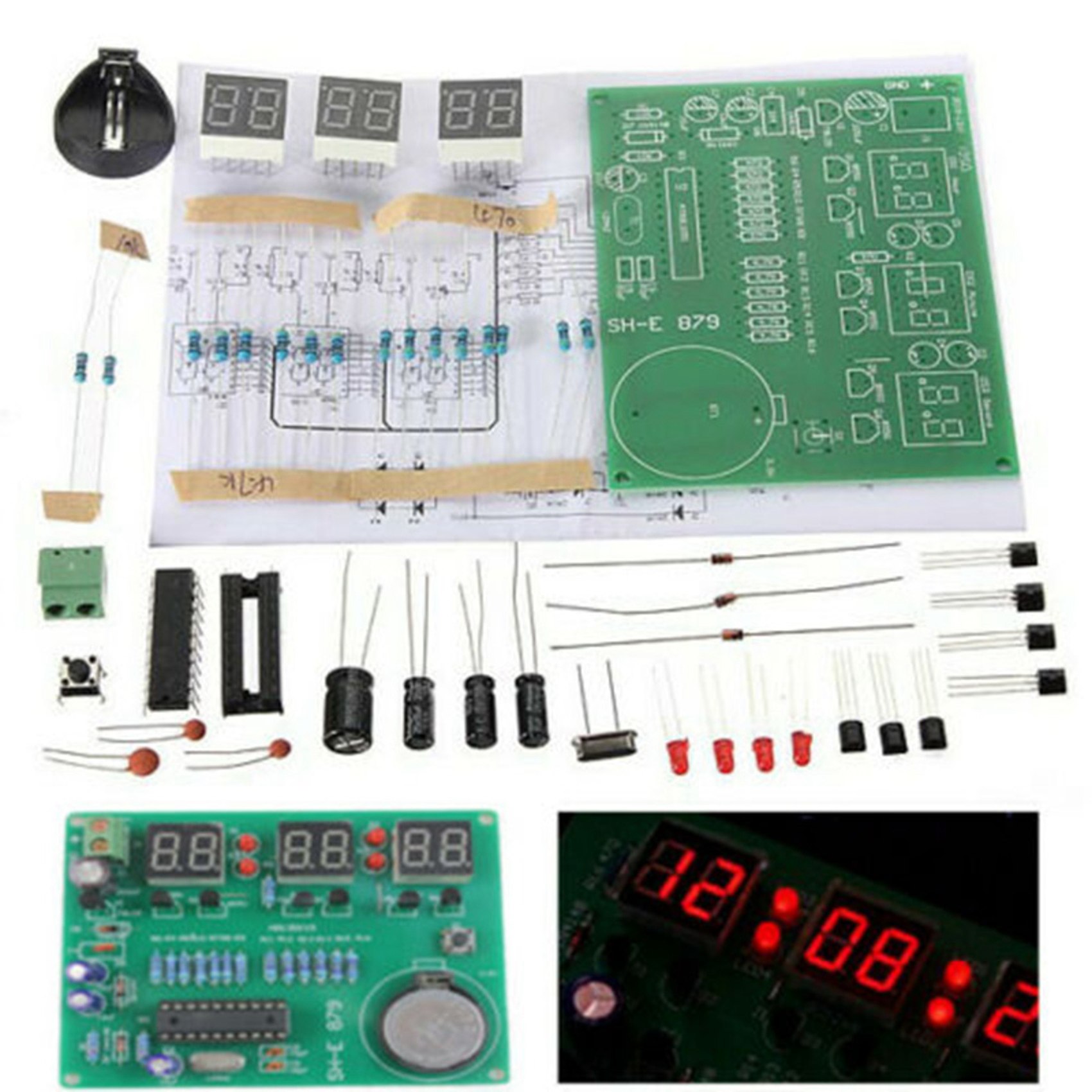 T31C-3 Set AT89C2051 6 Digital - Diy Electronics Flux 评论和价格