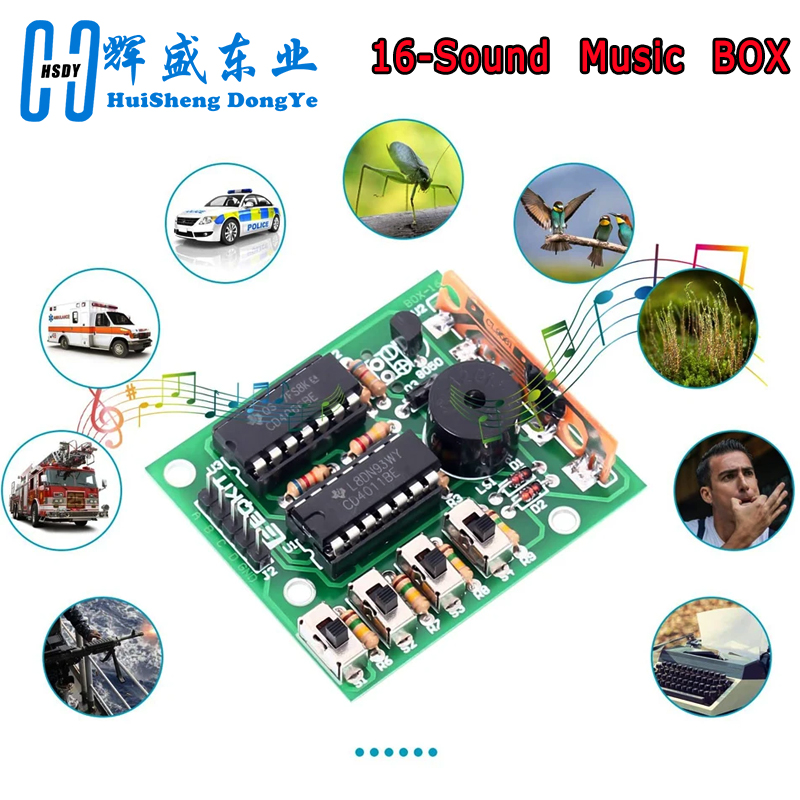 16 Music Sound Box BOX-16 Boar - Diy Electronics Learning Kit 评论和价格