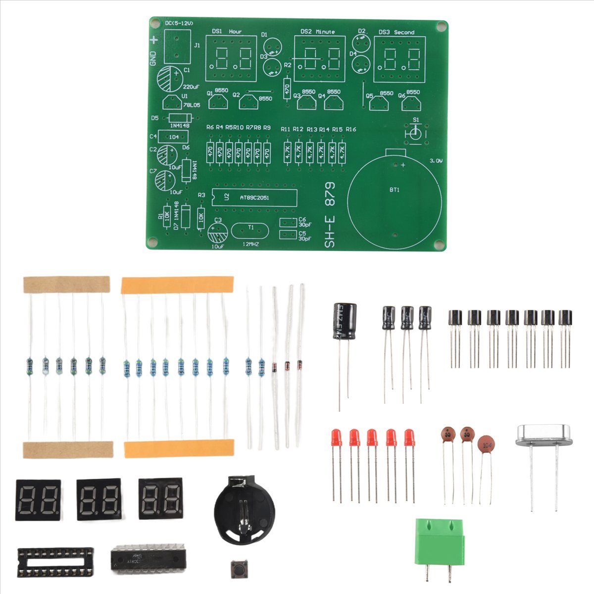 A003 AT89C2051 6 Digital LED D - Diy Electronics Flux 评论和价格