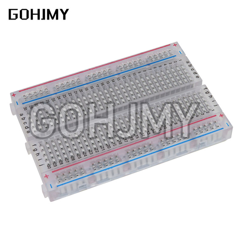 10pcs Transparent mini bread b - Diy Electronics Breadboard 评论和价格