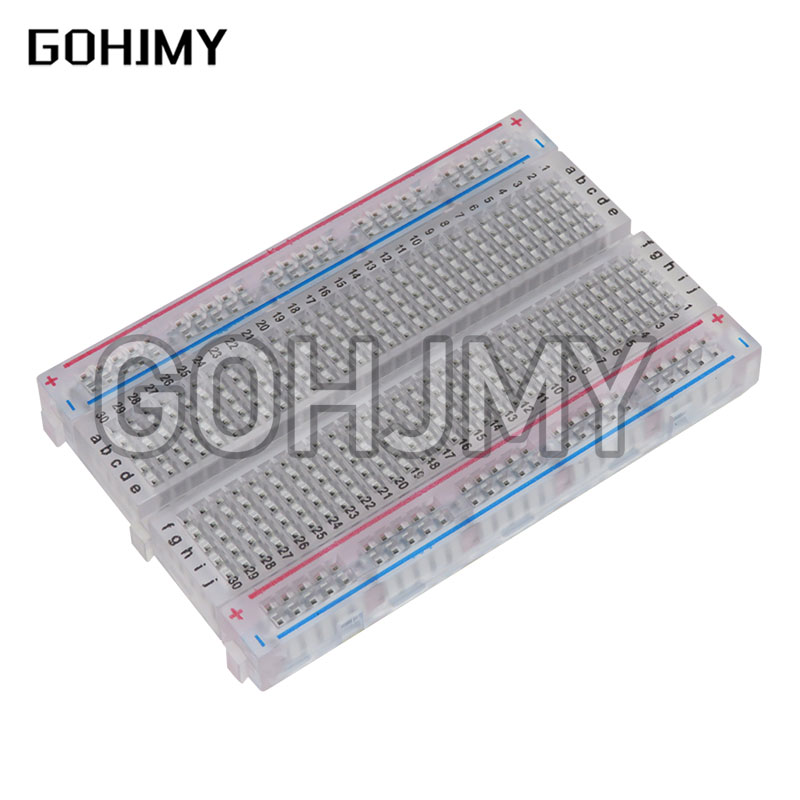 10pcs Transparent mini bread b - Diy Electronics Breadboard 评论和价格
