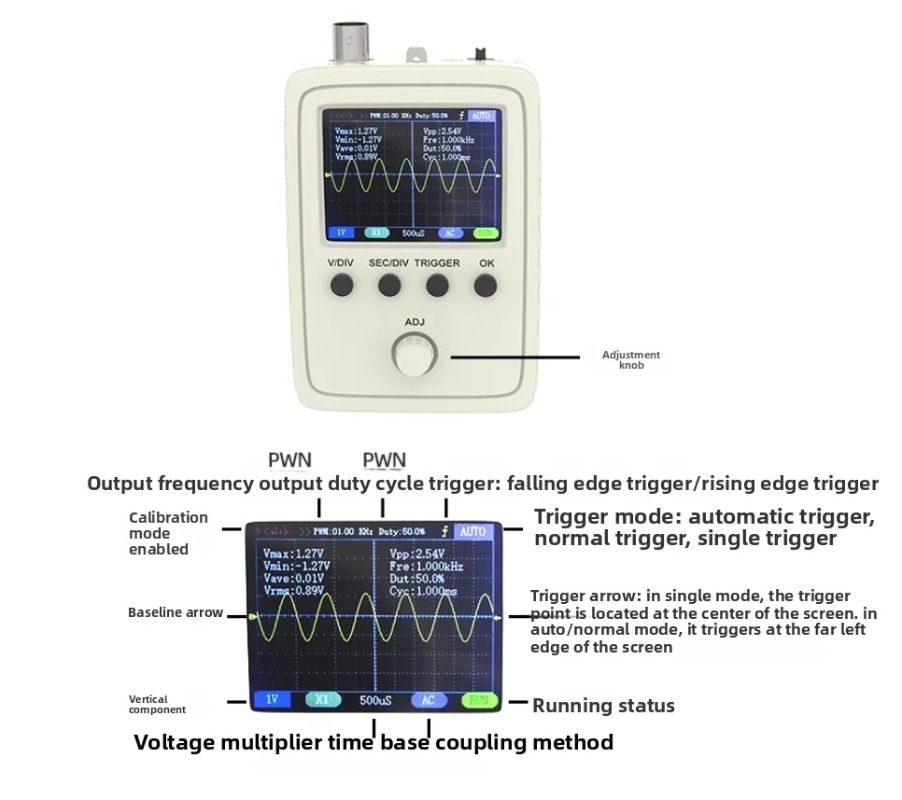 Digital Oscilloscope DIY Assem - Diy Electronics Learning Kit 评论和价格