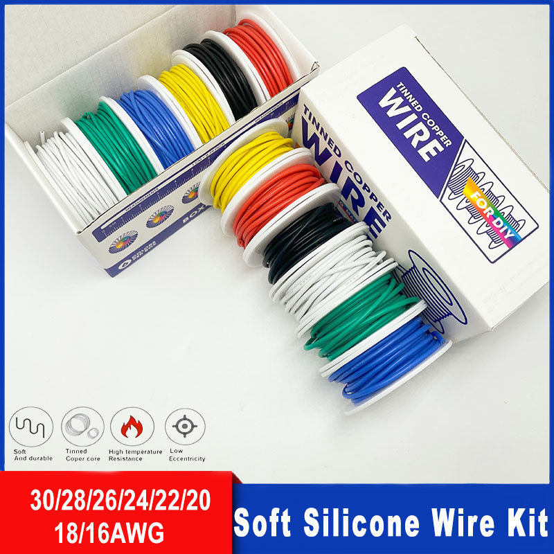 Soft Silicone Wire Kit 16awg 1 - Diy Electronics Project Kit 评论和价格