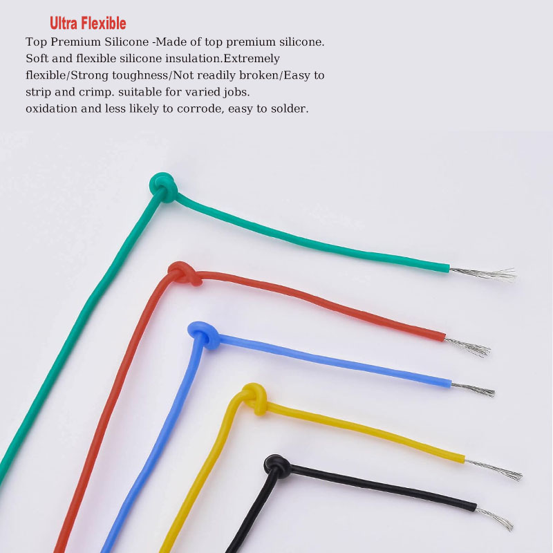 Soft Silicone Wire Kit 16awg 1 - Diy Electronics Project Kit 评论和价格
