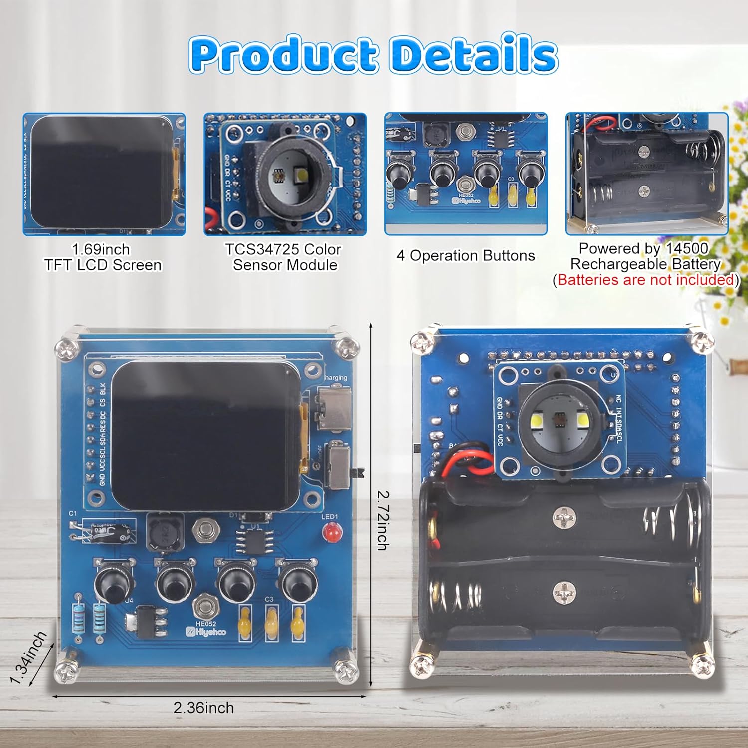 DIY Color Recognition Solderin - Diy Electronics Learning Kit 评论和价格