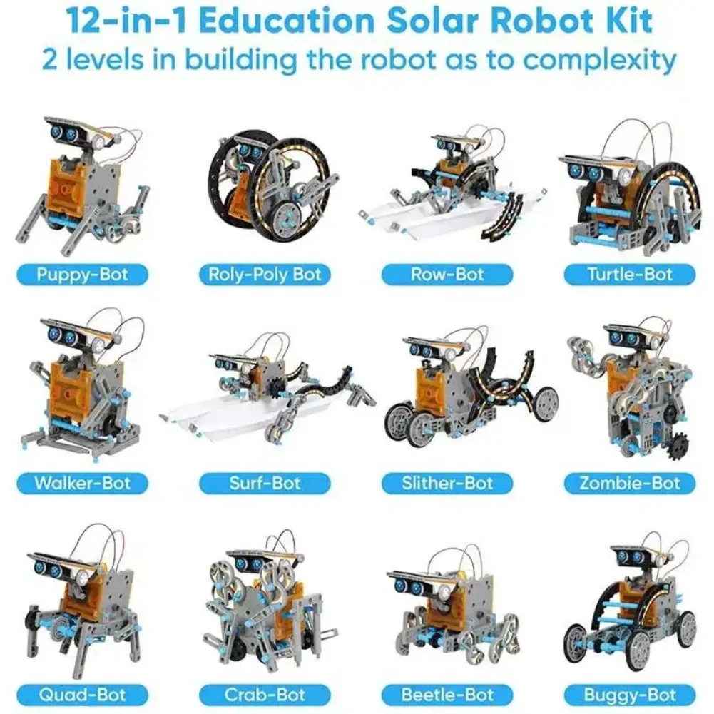 13 in 1 Solar Powered Robot Sc - Useful Diy Electronics 评论和价格