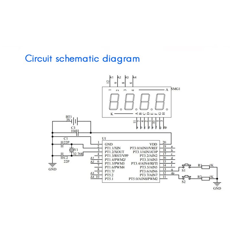 2X DIY Watch LED Watch Electro - Diy Electronics Project Kit 评论和价格